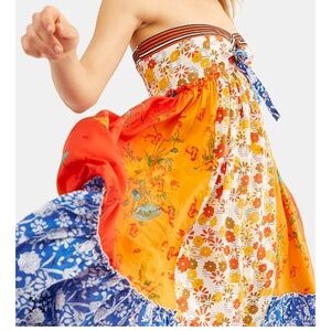 Free People Golden Dreams Strapless Maxi Dress